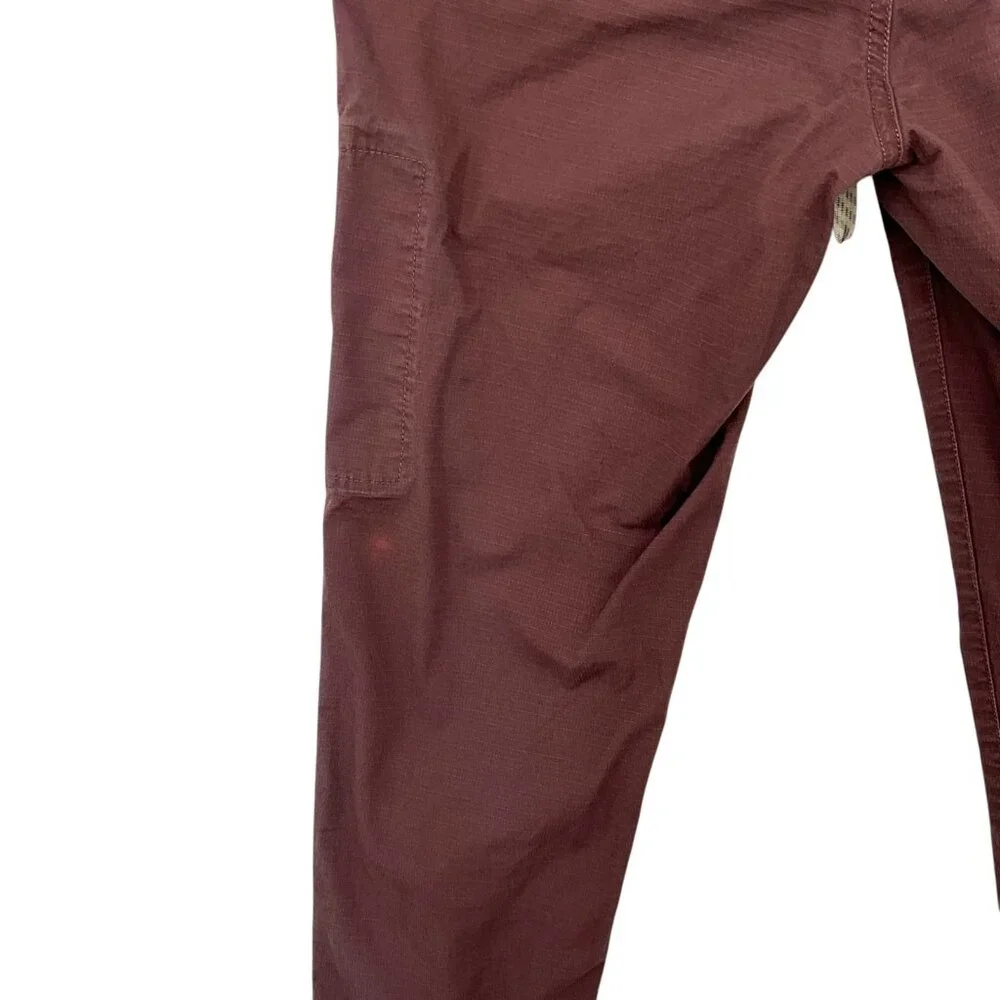 Vuori Ripstop Pants Chestnut Brown Mid Rise Drawstring Size Medium M - Picture 6 of 9